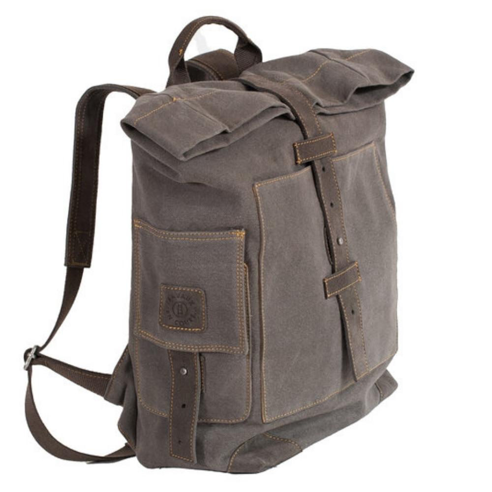 Small Cotton and Leather Backpack