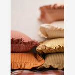 Load image into Gallery viewer, Ruffle Cushion Cover Peach Pink
