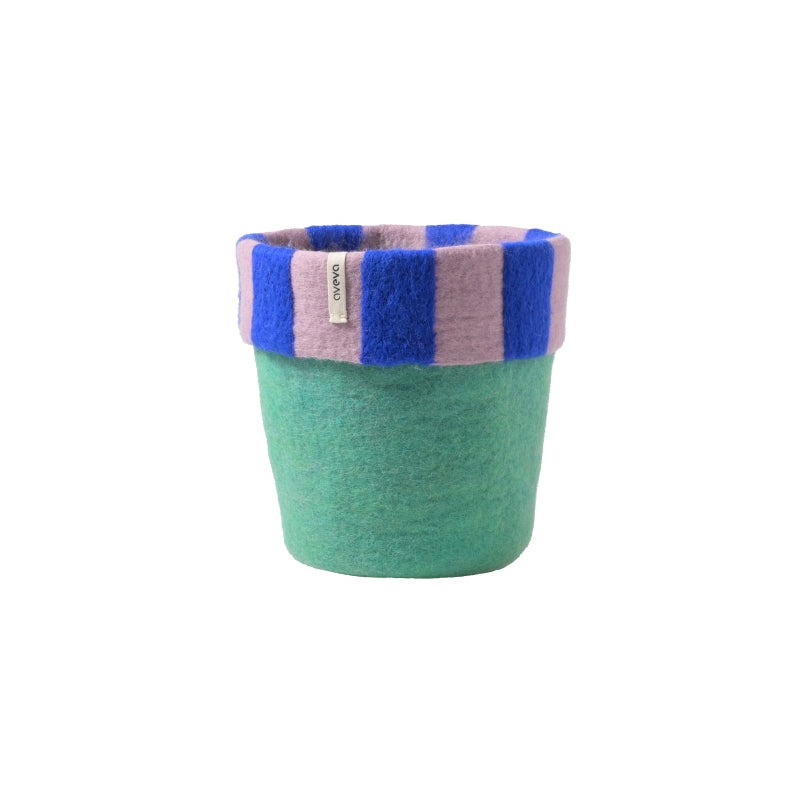 Wool Plant Pot in Green