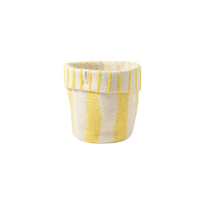 Wool Plant Pot in Lemonade