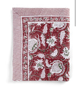 Load image into Gallery viewer, Chamois Tablecloth Red Pomegranate
