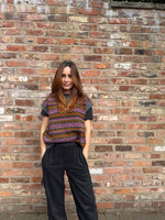 Load image into Gallery viewer, Fisherman Out of Ireland Fairisle Sleeveless Slipover
