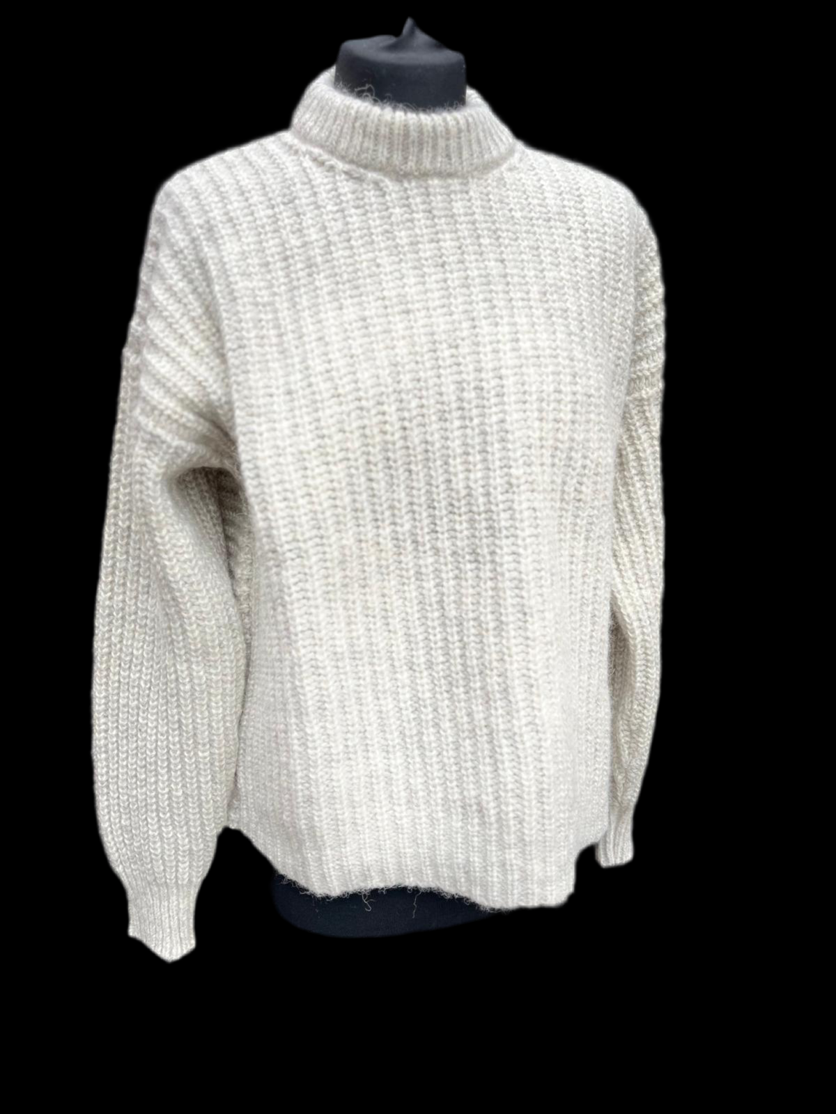 Chunky Ribbed Crew Neck Women's Jumper