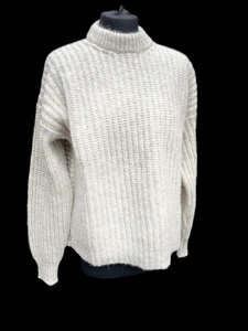 Chunky Ribbed Crew Neck Women's Jumper