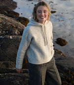 Load image into Gallery viewer, Women’s Cashmere Hoody in Oyester
