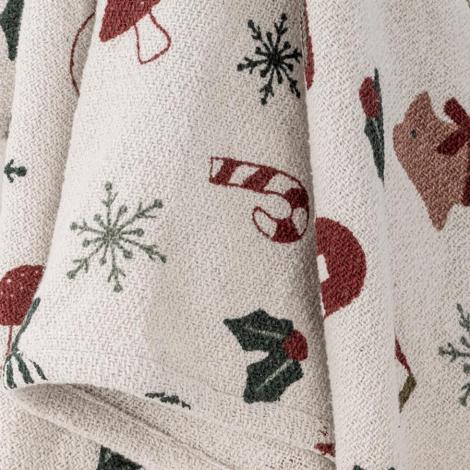 Christmas throw