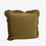Load image into Gallery viewer, Ruffle Cushion Cover Tapenade
