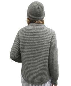 Chunky Ribbed Crew Neck Women's Jumper