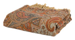 Load image into Gallery viewer, Chamois Orange Paisley Throw
