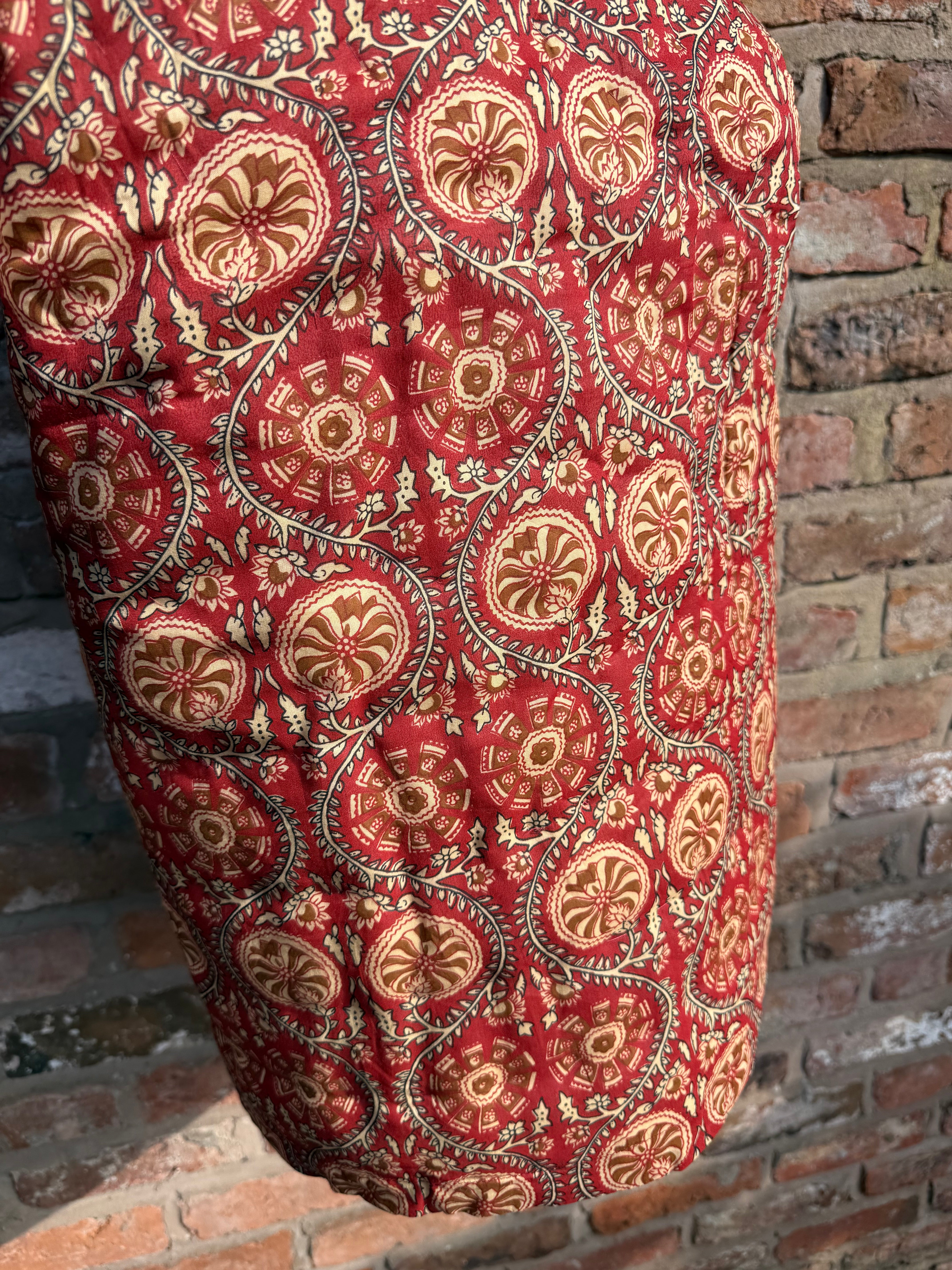 Paisley Red Cotton Blanket