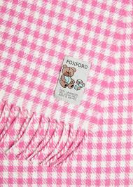 Cerise Pink Gingham Baby Blanket