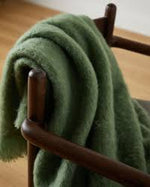 Load image into Gallery viewer, The Dunloe Green Mohair Throw
