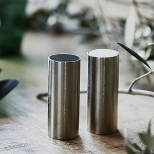 Salt and Pepper, Brushed Silver
