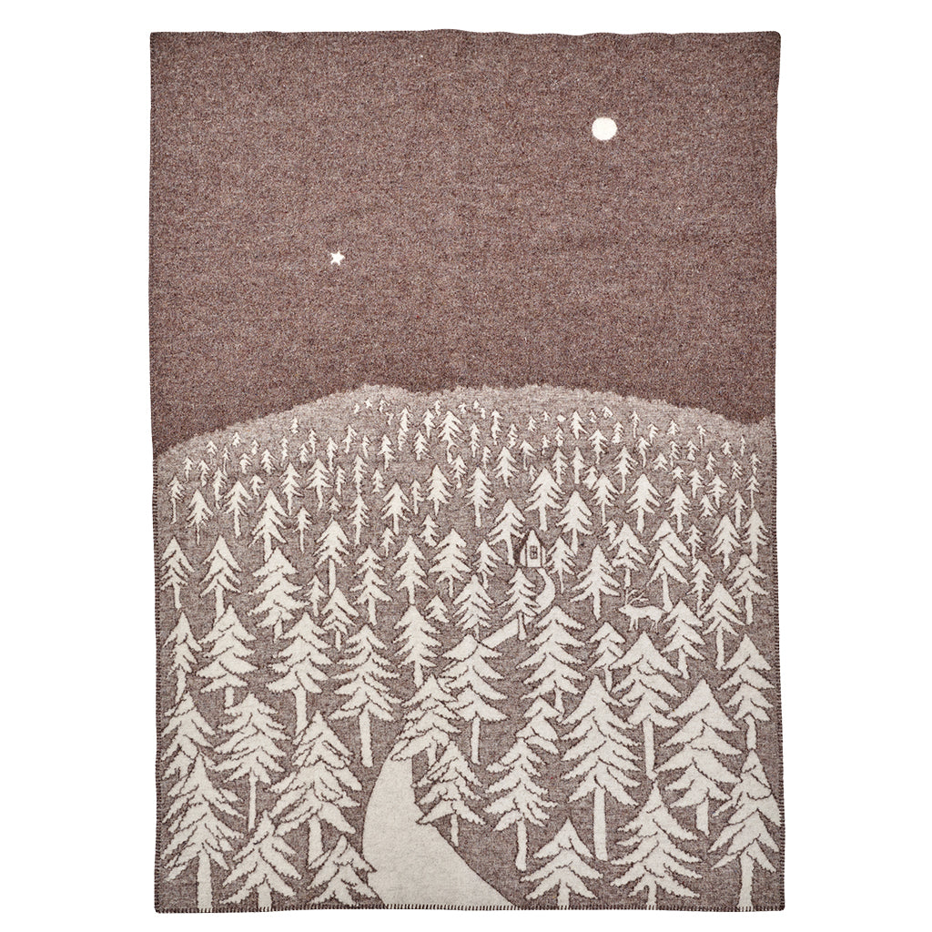 House in the Forest Throw (green or brown)