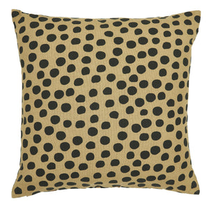 Spotty Cushion (Tan and Black)