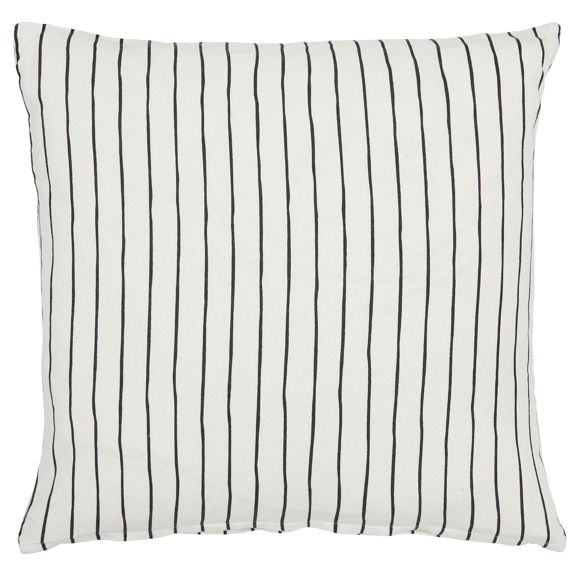 Stripe Cushion Black and White