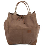 Load image into Gallery viewer, XXL Cotton, Leather &amp; Suede Weekend Bag (2 colours)
