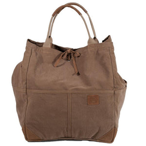 XXL Cotton, Leather & Suede Weekend Bag (2 colours)