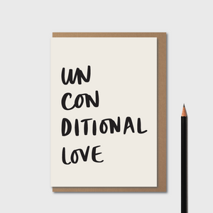 Unconditional Love White - Card