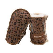 Shepherd Leopard Print Baby Booties