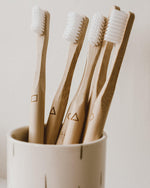 Load image into Gallery viewer, Bamboo Toothbrush (set of 4)
