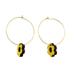 Load image into Gallery viewer, Daisy Hoop Earrings (2 colours)
