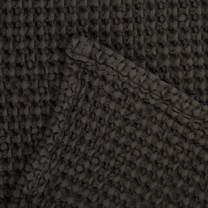 Waffle Bedspread in Carbon