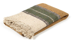 Montana Blanket in Beige and Gold