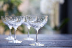 Load image into Gallery viewer, Set of 6 Champagne Saucers with Stars
