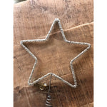 Load image into Gallery viewer, Silver Beaded Top Star
